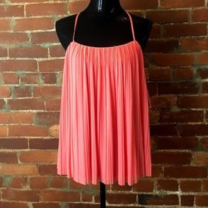 Pink Pleated Top